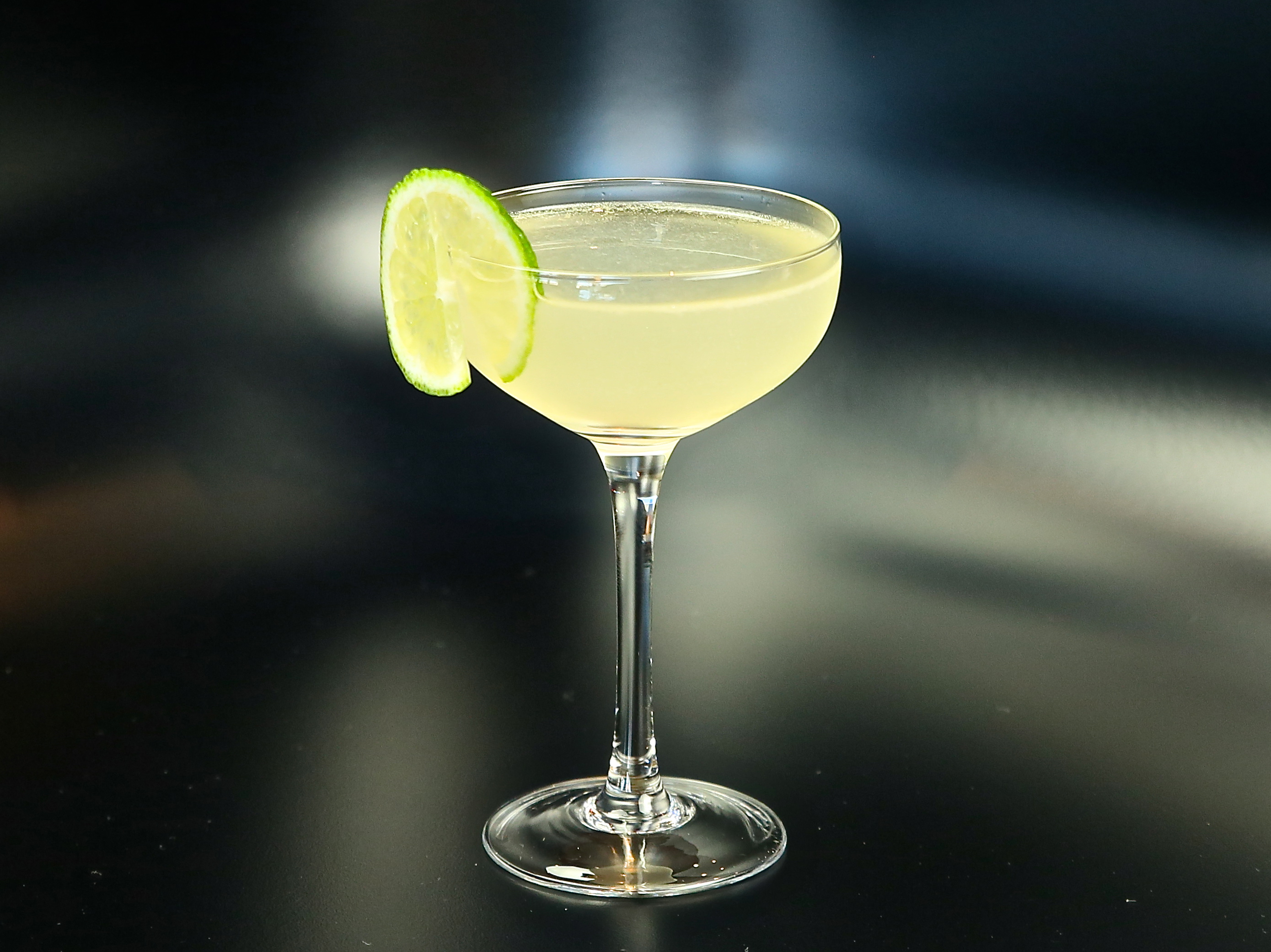 This homemade (from scratch) gimlet utilizes our homemade Lime Cordial. 